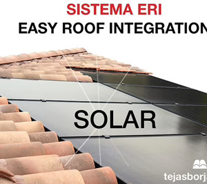 Tejas Borja presenta un sistema de paneles fotovoltaicos integrados en el tejado