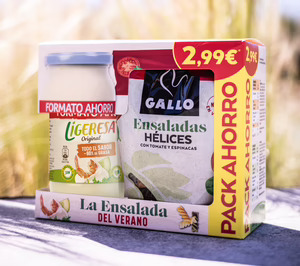 Gallo yLigeresa se unen para promocionar ensaladas de verano