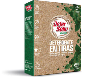 ‘Detersolín’ introduce en la gran distribución su primer detergente en tiras