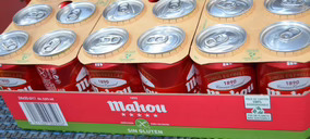 Mahou eliminará el 100% del plástico en las agrupaciones de lata de todas sus marcas antes de finalizar 2024