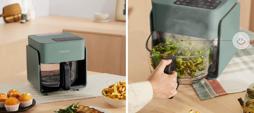 Create suma una airfryer con vaporizador de agua