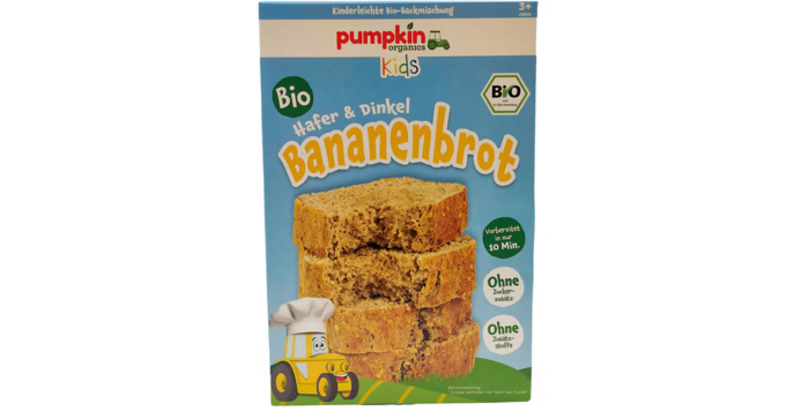 Preparado para elaborar pan de plátano de Pumpkin Organics [1]