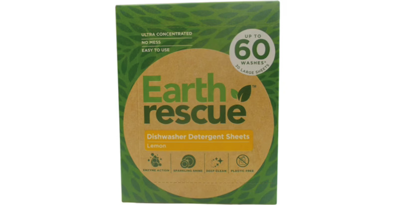 Earth Rescue Lemon Dishwasher Detergent Sheets [4]