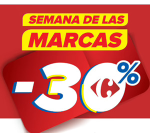 Carrefour lanza una promoción con un 30% de descuento en 1.000 productos de marca de fabricante