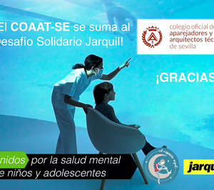 Los aparejadores y arquitectos técnicos de Sevilla se suman al II Desafío Solidario de Jarquil, para fomentar la salud mental entre jóvenes y niños